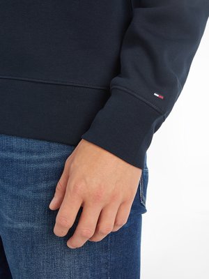 Sweatshirt-aus-einem-Baumwollgemisch-mit-Label-Stitching