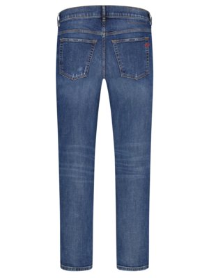 Jeans-mit-Stretchanteil-und-verkürzter-Beinlänge,-Regular-Fit