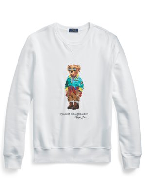 Sweatshirt-aus-einem-Baumwollgemisch-mit-Polo-Bear-Print