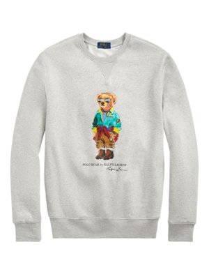 Sweatshirt aus einem Baumwollgemisch mit Polo Bear-Print