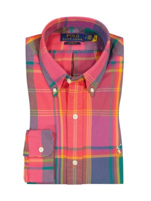 Hemd aus Baumwolle im Karo-Muster, Custom Fit