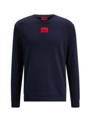 Sweatshirt-aus-Baumwolle-mit-Logo-Emblem