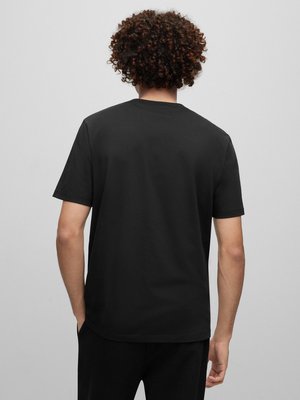 T-Shirt-mit-Stretchanteil-und-Logo-Print-