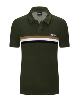 Softes-Poloshirt-Frottee-Qualität-mit-Label-Streifen