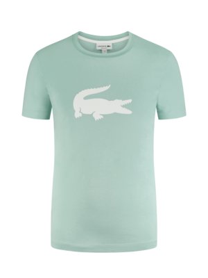 T-Shirt mit großem Krokodil-Print 