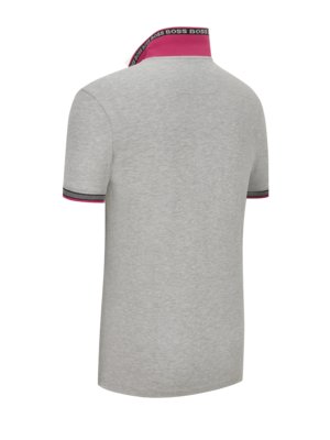 Poloshirt-in-Piqué-Qualität-mit-Kontrast-Streifen,-Regular-Fit