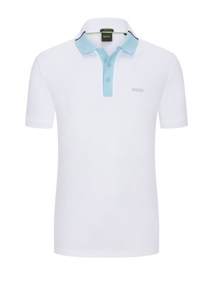 Poloshirt-in-Jersey-Qualität-mit-Kontrast-Details,-Regular-Fit