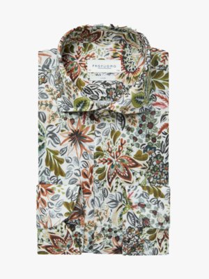Sporthemd-aus-Leinen-in-floralem-Allover-Print