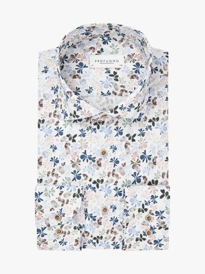 Glattes Hemd in Poepline-Qualität mit floralem Print