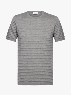T-Shirt aus Baumwolle mit Struktur
