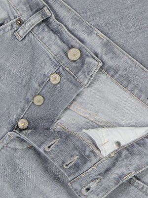 Distressed-Jeans-in-Used-Optik-mit-Stretchanteil,-Regular-Fit