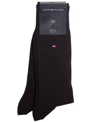 2er Pack Socken mit kleiner Flag-Stickerei