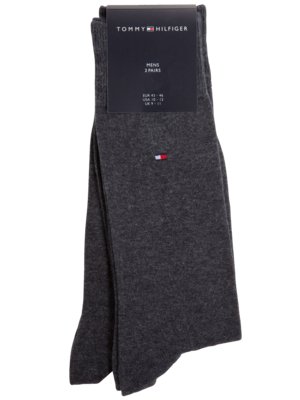 2er Pack Socken mit kleiner Flag-Stickerei