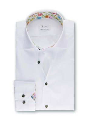 Hemd in Twofold Super Cotton Qualität mit Ausputz, Fitted Body