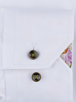 Hemd in Twofold Super Cotton Qualität mit Ausputz, Fitted Body