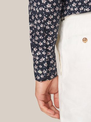Hemd mit floralem Print, Super Slim Fit