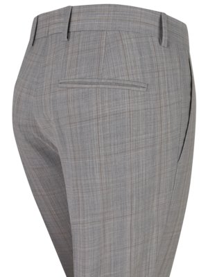 Heller-Anzug-in-Glencheck-Muster-aus-einem-Baumwollgemisch