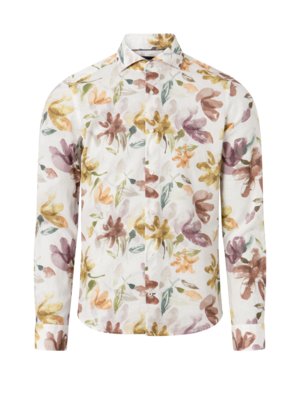 Hemd mit floralem Print, Slim Fit