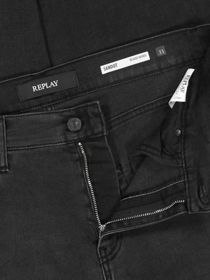 Jeans Sandot mit Stretchanteil, Relaxed Tapered Fit 
