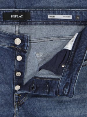 Jeans Willbi im dezenten Washed-Look, Regular Slim Fit
