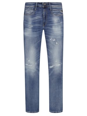 Jeans-Anbass-in-Used-Optik,-Slim-Fit