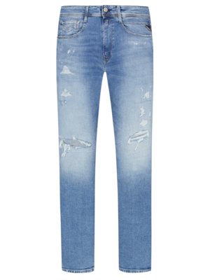 Denim-Jeans-Anbass-in-Distressed-Optik,-Slim-Fit