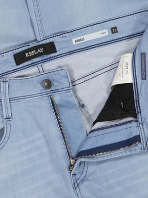 Jeans-Anbass-im-Washed-Look,-Slim-Fit