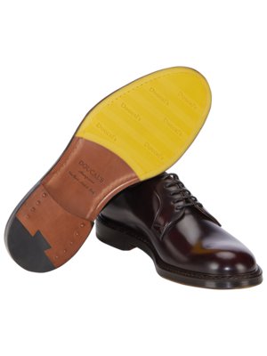 Derby-Schuhe aus Glattleder mit runder Schuhspitze