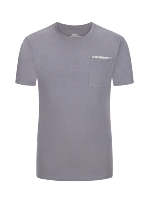 T-Shirt aus Baumwolle mit Label-Print