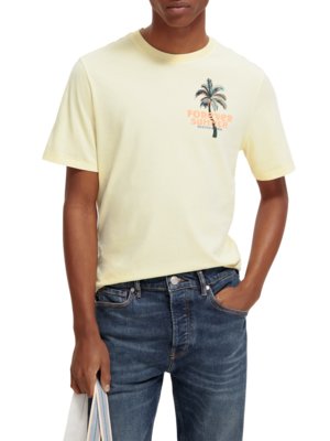T-Shirt aus Bio-Baumwolle mit Palmen-Print 