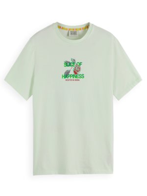 T-Shirt aus Bio-Baumwolle mit Front- und Backprint