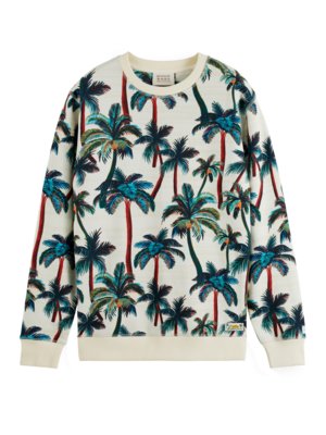 Sweatshirt mit Palmen-Motiv