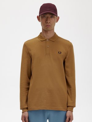 Langarm-Poloshirt in Piqué-Qualität