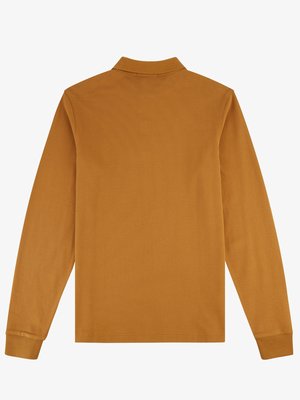 Langarm-Poloshirt in Piqué-Qualität