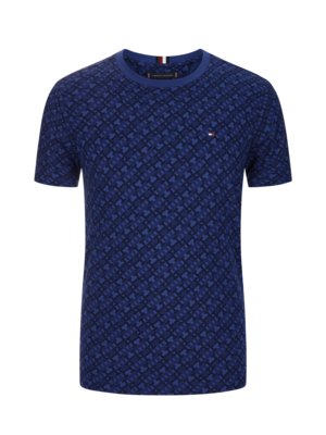 T-Shirt in Jersey-Qualität mit Monogramm-Allover-Muster