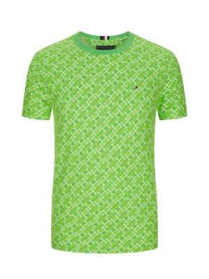 T-Shirt in Jersey-Qualität mit Monogramm-Allover-Muster