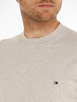 Softer Pullover aus einem Baumwollgemisch mit Logo-Stickerei