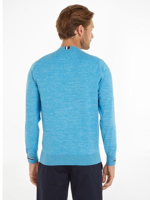 Softer-Pullover-aus-einem-Baumwollgemisch-mit-Logo-Stickerei