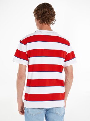T-Shirt-aus-Baumwolle-im-Color-Blocking