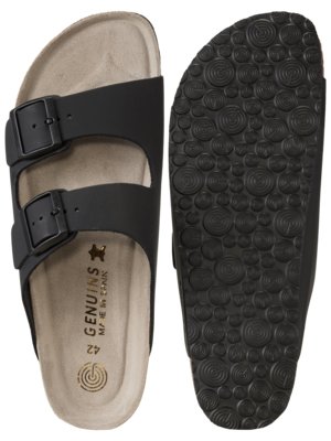 Sandalen mit profiliertem Kork-Fußbett