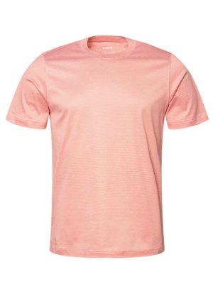 Matt-glänzendes-T-Shirt-mit-Ringelmuster,-Slim-Fit
