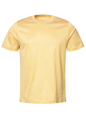 Matt-glänzendes-T-Shirt-mit-Ringelmuster,-Slim-Fit