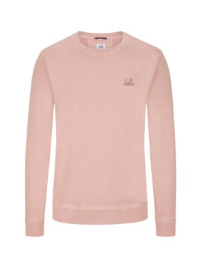 Softes Sweatshirt mit kleiner Logo-Stikckerei