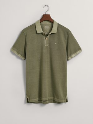 Poloshirt-aus-Baumwolle-in-Washed-Optik