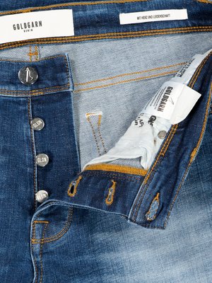 Jeans-in-Distressed-Optik-mit-Stretchanteil,-Relaxed-Cropped