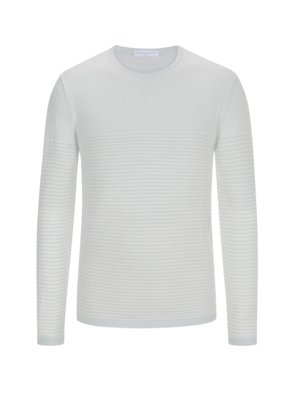 Ultraleichter Pullover aus Premium-Baumwolle, O-Neck