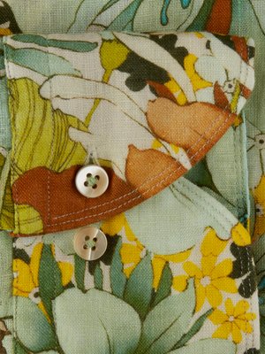 Leinenhemd-mit-floralem-Allover-Print,-Fitted-Body
