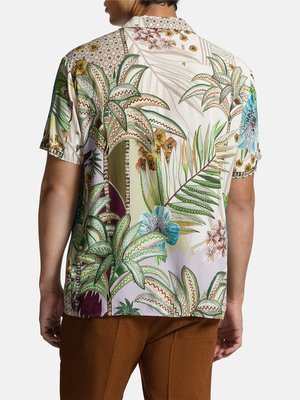 Ultraleichtes-Kurzarmhemd-mit-floralen-Motiven