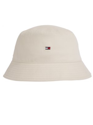 Bucket-Hat-aus-Baumwolle-mit-kleiner-Logo-Stickerei