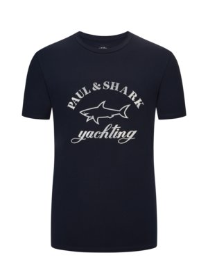 T-Shirt-mit-reflektierendem-Hai-Print-und-Stretchanteil